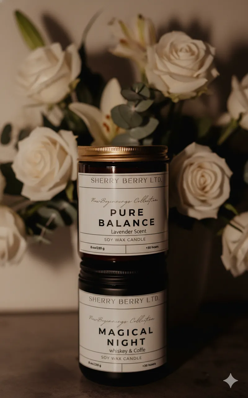 Calm lavender candle