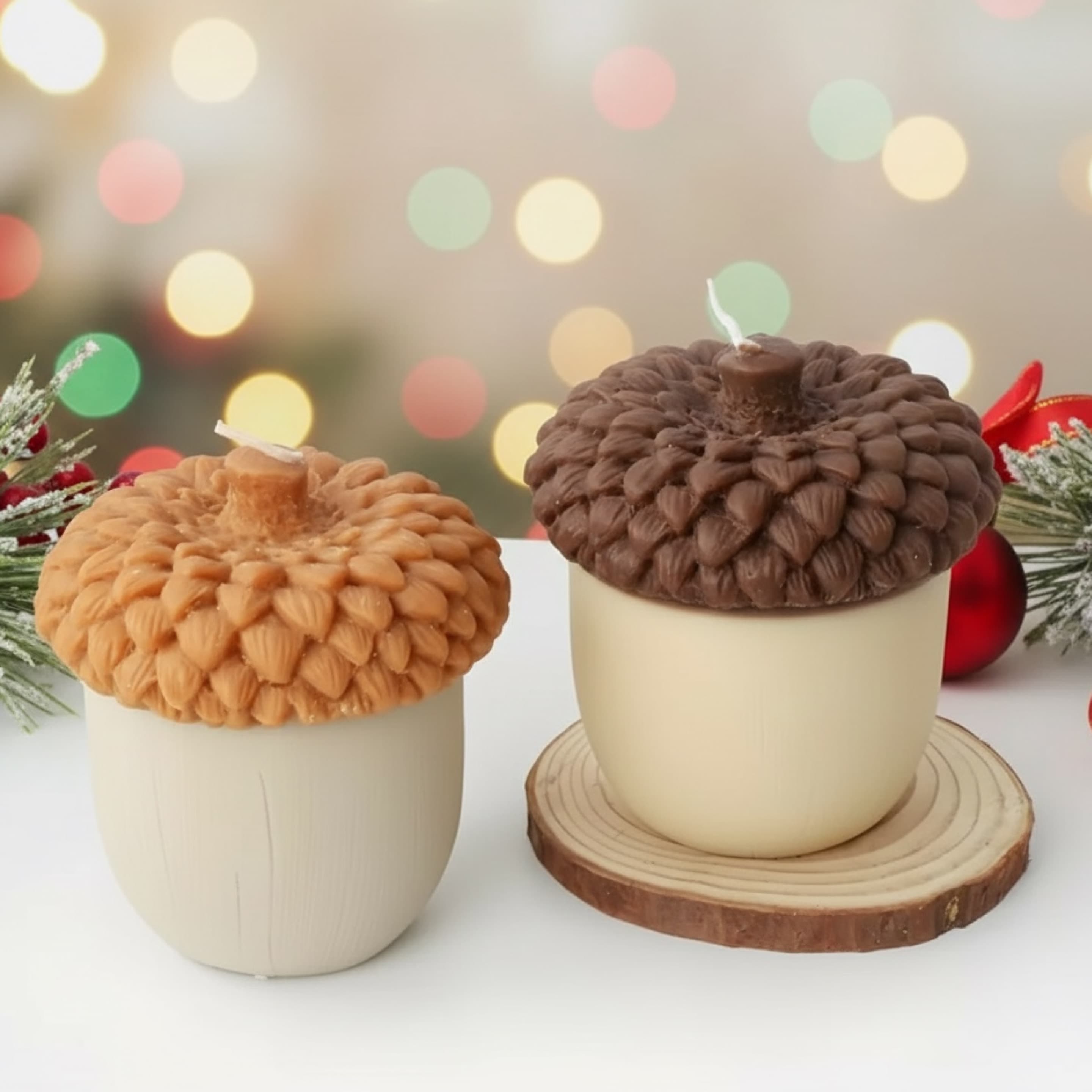 Woodland Acorn Candle